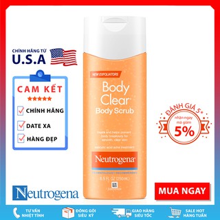 Sữa Tắm Giảm Mụn Neutrogena Body Clear® Oil-Free Body Scrub With Salicylic Acid