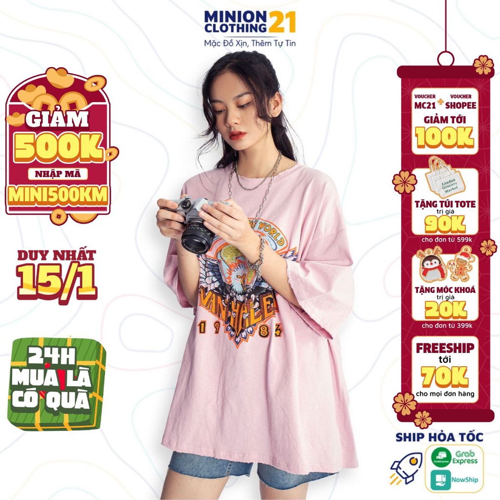 Áo thun tay lỡ MINION CLOTHING phông Unisex nam nữ tee oversize form rộng pull Ulzzang Streetwear Hàn Quốc vải mềm A3016