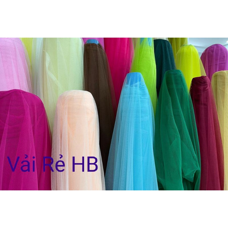 Vải lưới tutu voan mềm tulle, giá sỉ, background sinh nhật, chụp ảnh nail