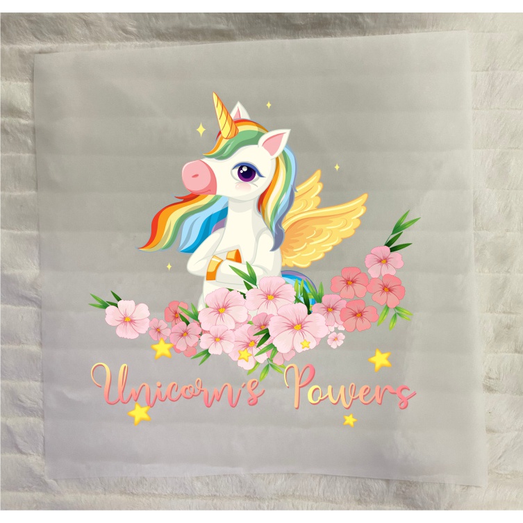 Hình in nhiệt chủ đề PONY  ủi áo cho mẹ và bé gái nhiêu kích thước màu sắc