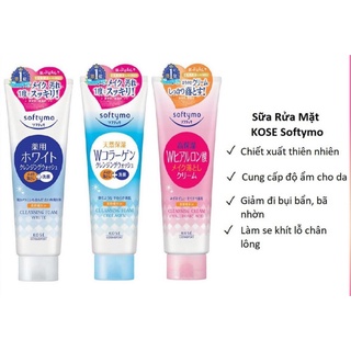 Sữa rửa mặt Kose Softymo Nhật Bản