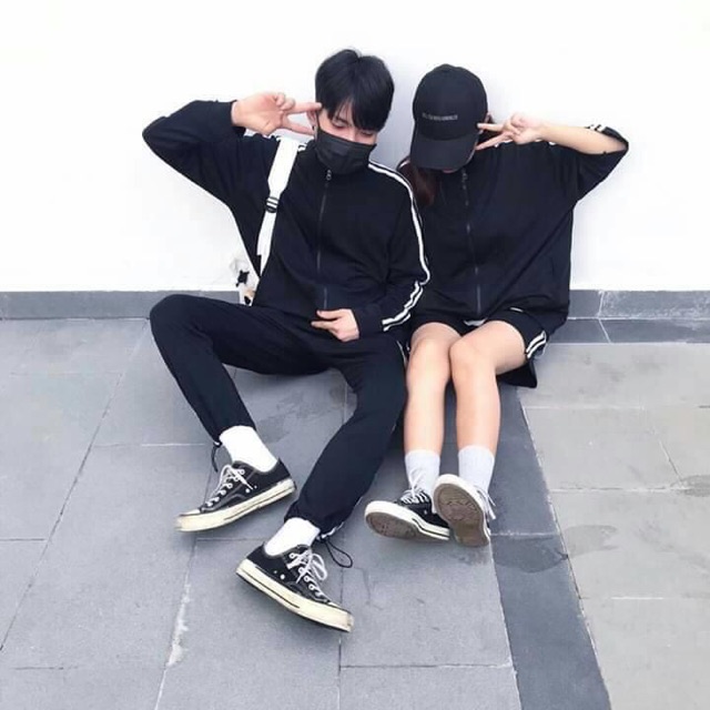 Set Q.Áo Line Thể Thao Couple Ảnh Thật