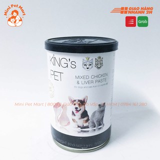 Pate hỗn hợp cho chó mèo KING PET - 390g