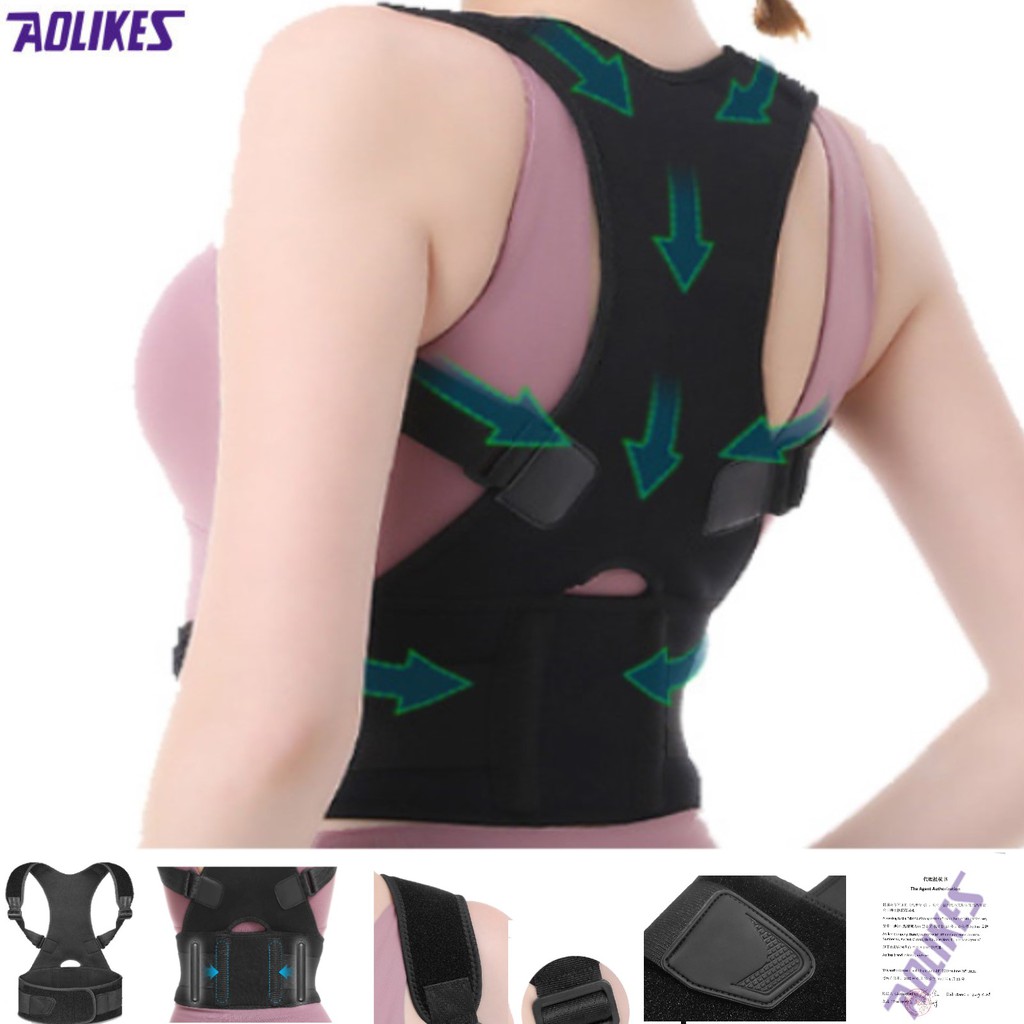 Đai cố định xương đòn, chỉnh gù lưng AOLIKES AL 3106  bán sỉ, chống vẹo cột sống chính hãng, chống cận thị