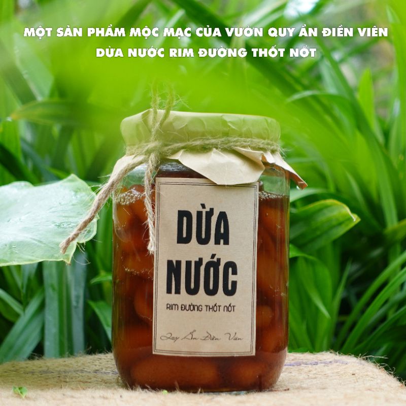 Dừa Nước Rim Đường Thốt Nốt (Nhà vườn) 800g