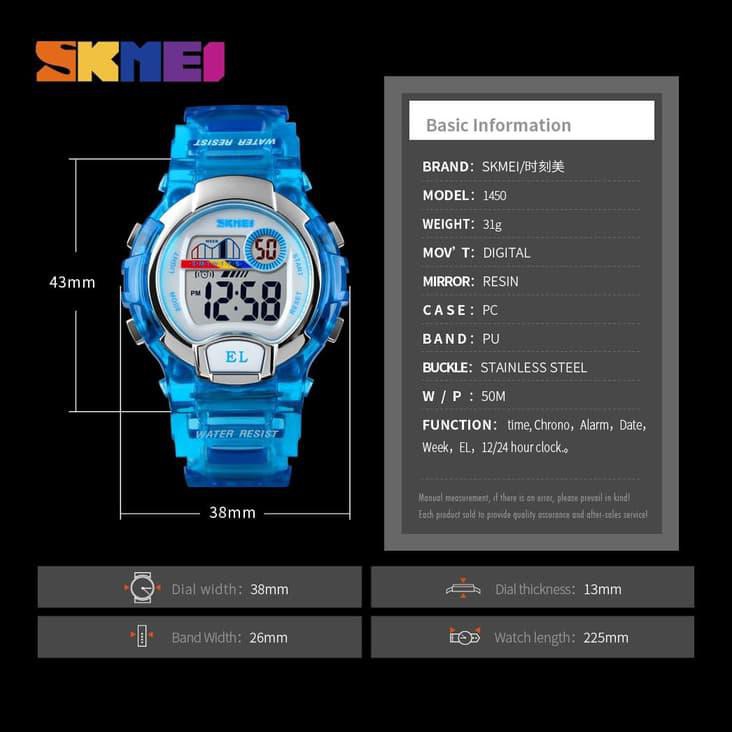 Đồng Hồ Nam Skmei 1450 Chống Thấm Nước 50m Đen | BigBuy360 - bigbuy360.vn