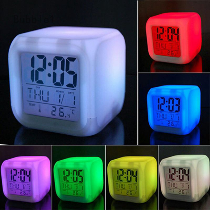 Alarm Clock Kids Wake Up Easy Setting Digital Travel for Boys Girls, Large Display Time/Date/Alarm with Snooze, Bedside Clock Handheld Sized, LED Night Light Clock - Best Gift for Kids