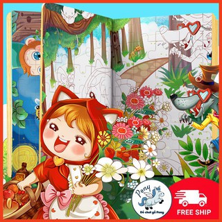 [60 miếng] Đồ chơi tranh ghép hình gỗ puzzle - Bộ ghép hình - Tranh xếp hình