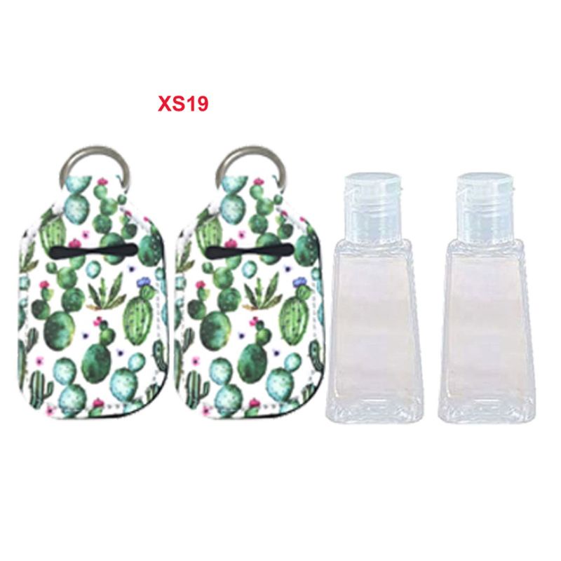 Set 2 Vỏ Bọc Chai Nước Nhiều Màu Đa Năng Có Móc Khóa