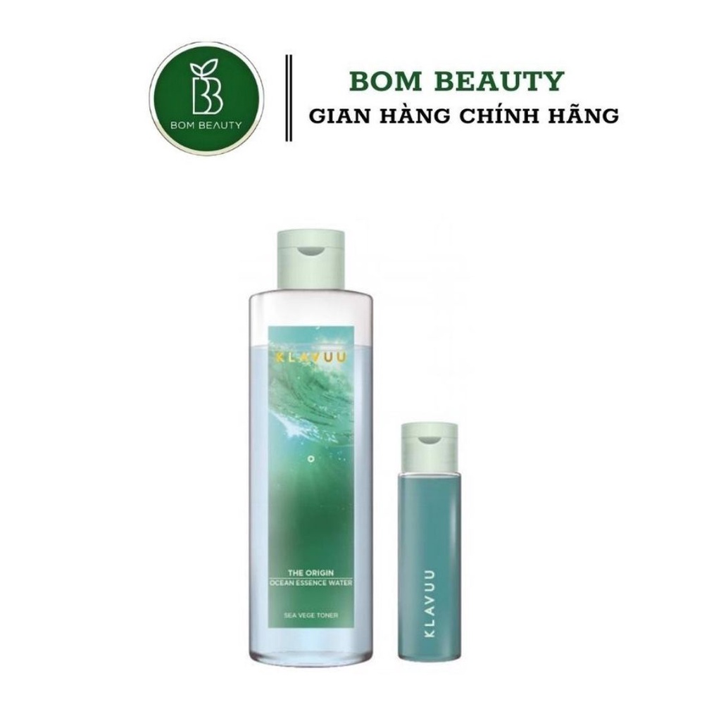 Nước hoa hồng tinh chất Klavuu The Origin Ocean Essence Water &amp; The Origin Ocean Booster Shot (170ml+30ml)