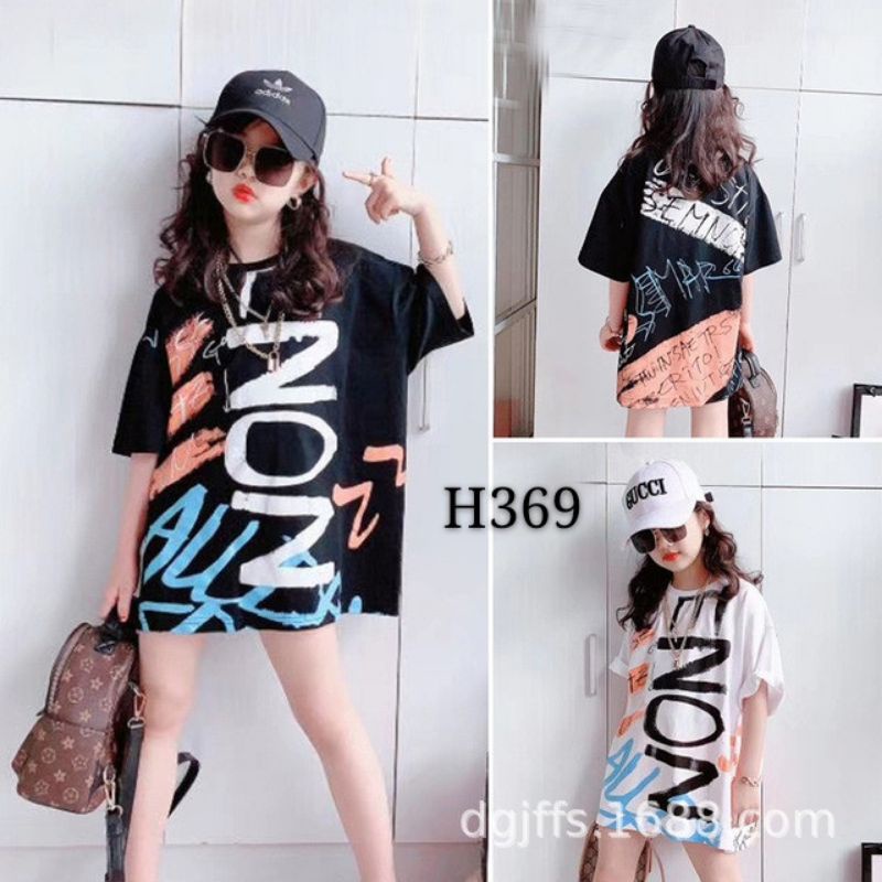 Áo bé gái form rộng