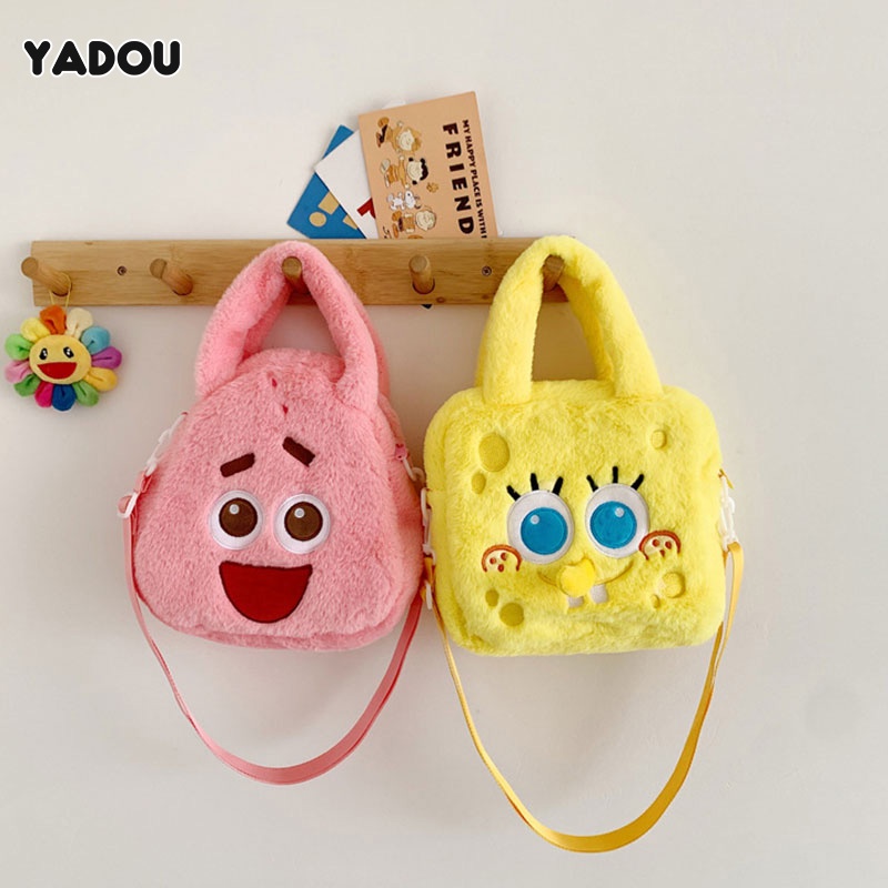 Túi đeo chéo YADOU nhồi bông phong cách hoạt hình dễ thương cho bé