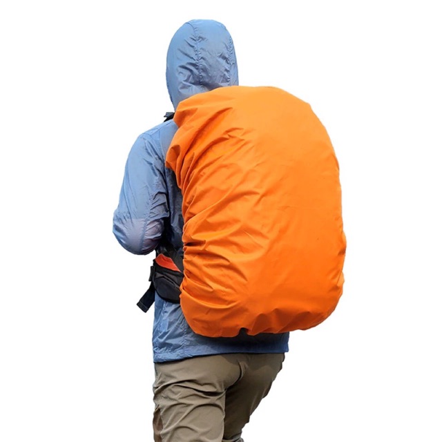 Áo mưa trùm balo size cho balo 35-40 lít