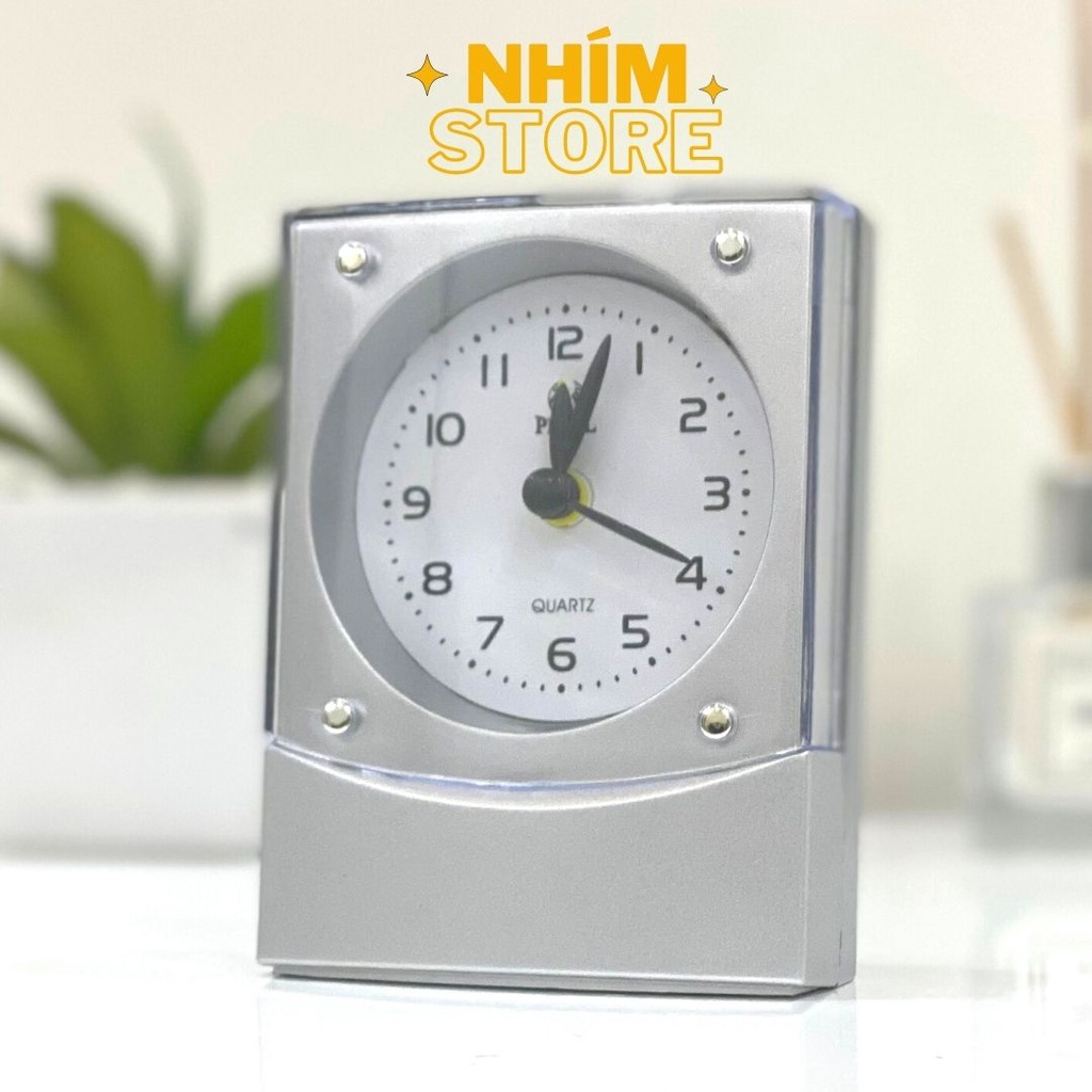 Đồng Hồ Báo Thức Để Bàn Hình Chữ Nhật Sang Trọng Lịch Sự Có Đèn Ngủ - Đồng Hồ Báo Thức Nhím Store Chuông Kêu To Giá Rẻ