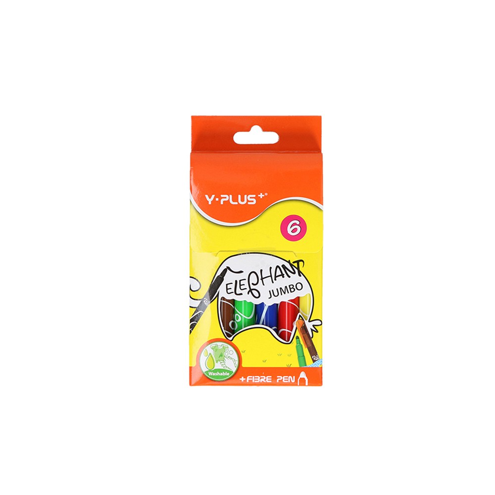 Bộ bút lông màu Elephant Jumbo Yplus 6/12 màu