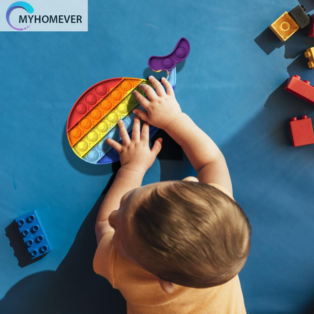 Pop It Fidget Đồ chơi Silicone Push Bubble Concentration Stress Relief Đồ chơis Fidget Đồ chơi Rainbow