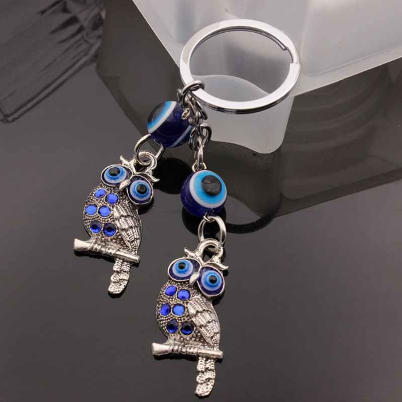 Chuông gió treo tường hình cú mèo may mắn