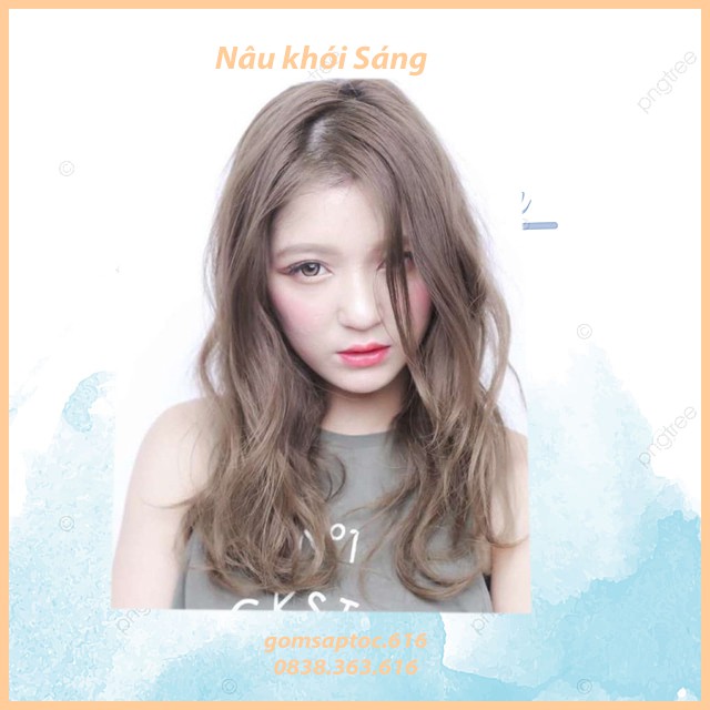 Thuốc nhuộm tóc Nâu khói sáng không tẩy lên từ nền tóc đen (tặng kèm oxy trợ nhuộm + găng tay) | BigBuy360 - bigbuy360.vn