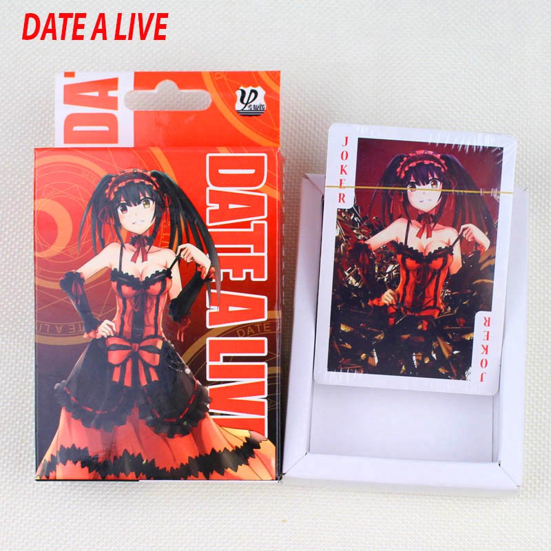 Bộ bài tú lơ khơ anime datealive kurumi 54 ảnh khác nhau bài Tây Date A Live