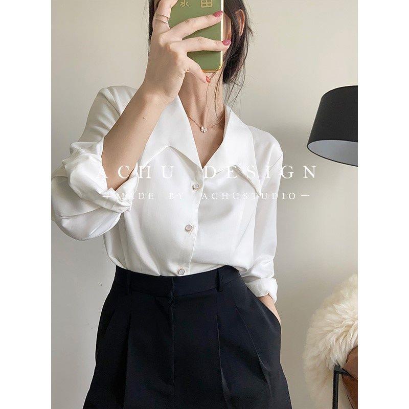 Honypove Áo Sơ Mi Dài Tay Cao Cấp Thời Trang Dành Cho Nữ
