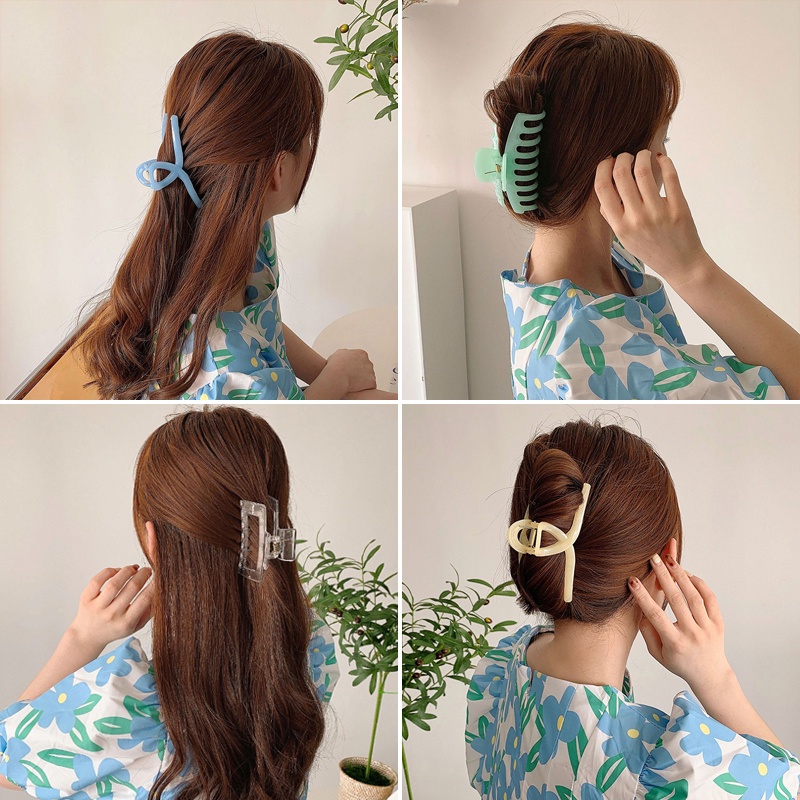 Kẹp Tóc Hình Con Cua Màu Xanh Dương Thời Trang Mùa Hè Cho Nữ