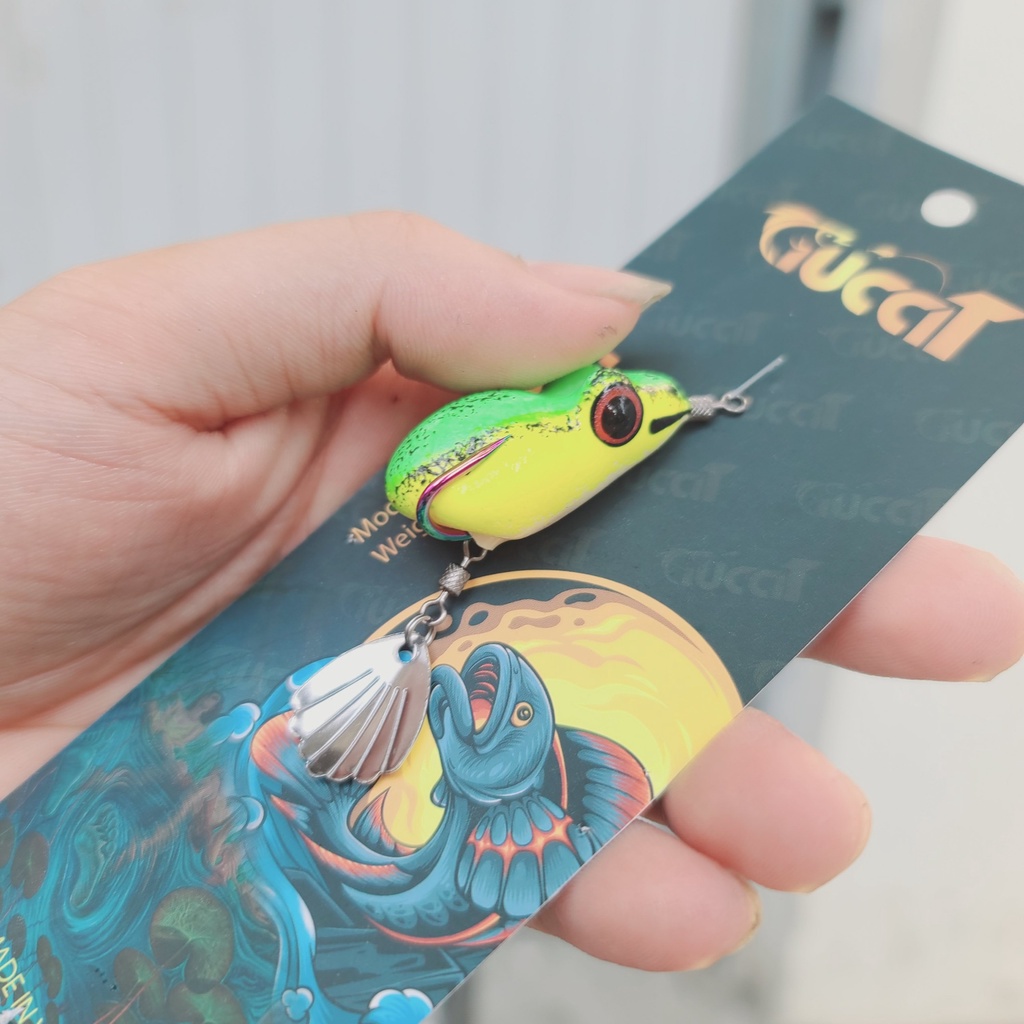 Mồi Câu Lure Nhái Hơi CF2 - Body Siêu Mềm mồi câu lure