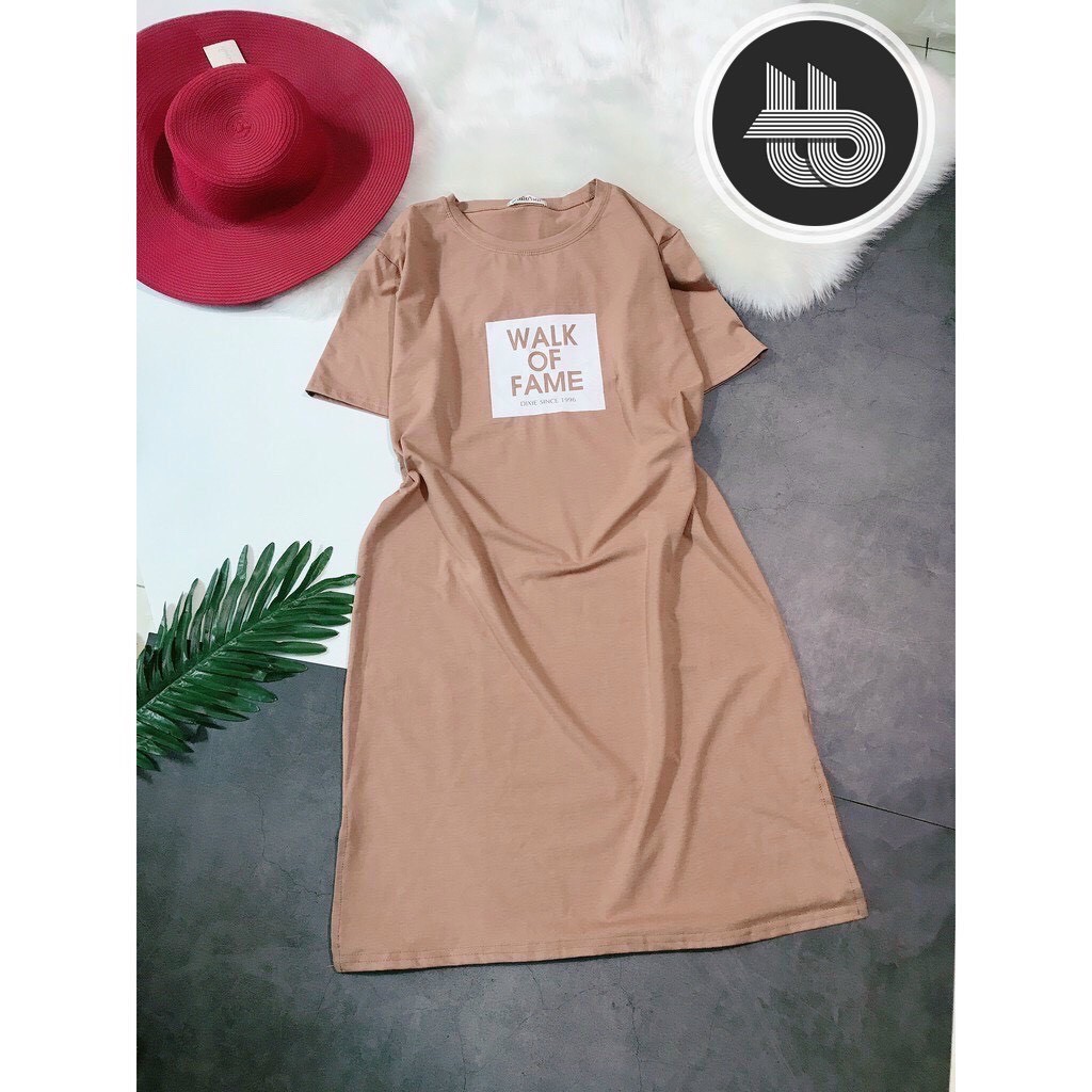 Đầm Suông Dáng Dài Walk Of Fame Váy Phông Chất Thun Cotton Co Dãn