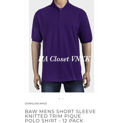 Áo Thun Polo Nam BAW Xuất Dư