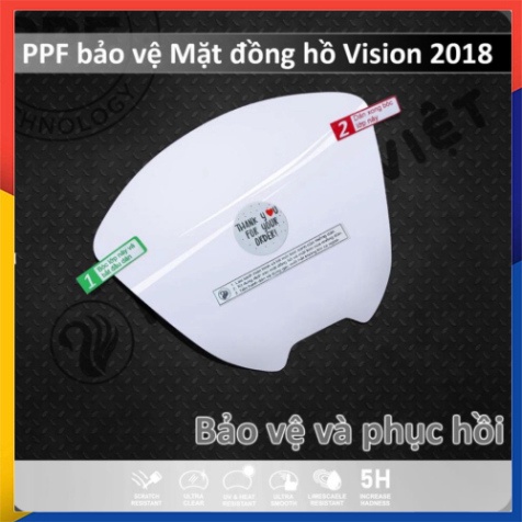 Miếng Dán PPF Vision 2021 - 2022 Bảo Vệ Mặt Đồng Hồ Cao Cấp Chống Trầy Xước Màn Hình Vision 2021