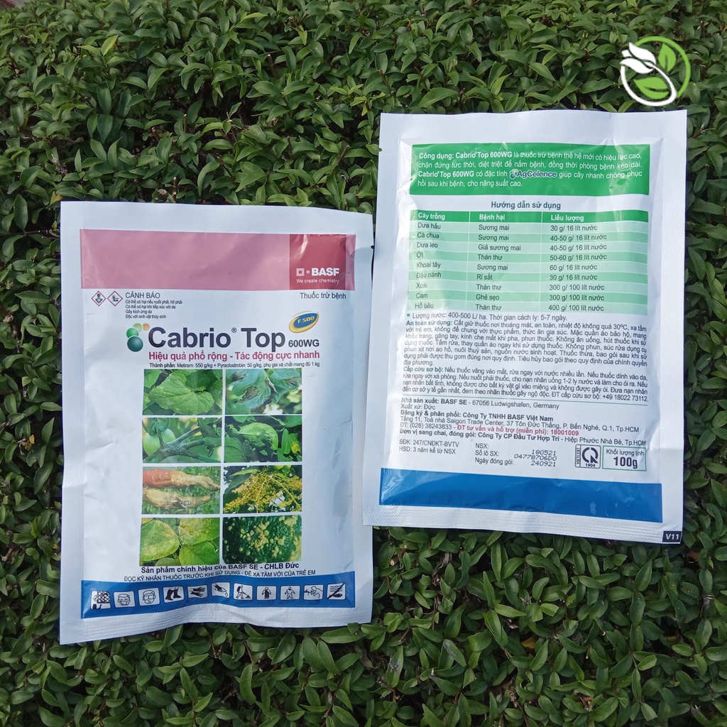 Thuốc Trừ Bệnh Cabrio Top 600WG - Gói 100gr