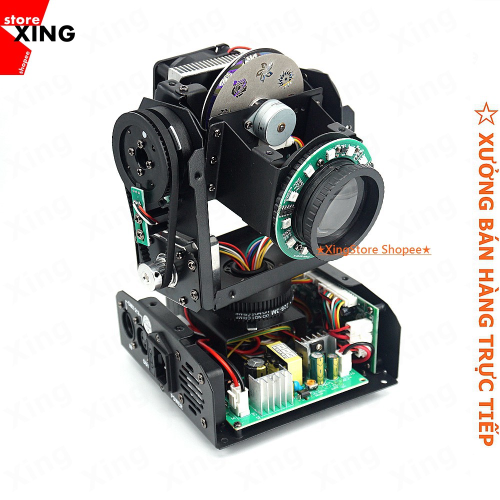 ĐÈN MOVING 30W VIỀN LED Đèn sân khấu