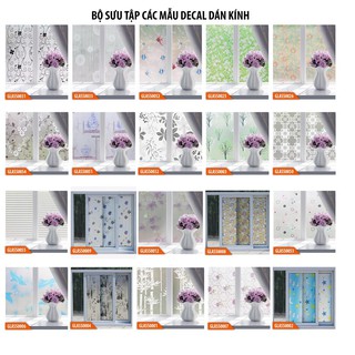 Giấy Dán Kính Phòng Tắm, Phòng Khách, Che Ánh Sáng Cửa Số- khổ 45cm