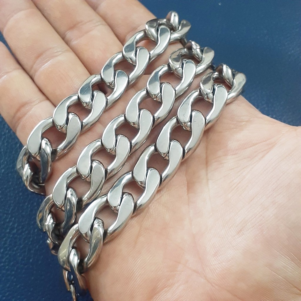 Dây chuyền nam inox liểu lặc đại 15mm đẹp, không đen, hợp thời trang