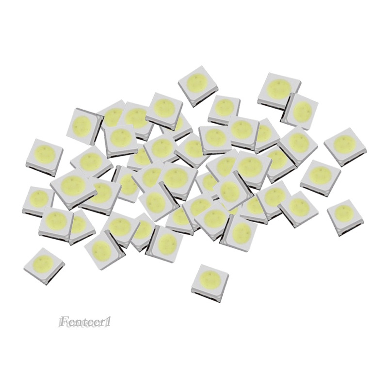 1 [Fenteer1] Set 50 Đèn LED Diode Ánh Sáng Trắng 3535 1W 3V Công Suất Cao SMD