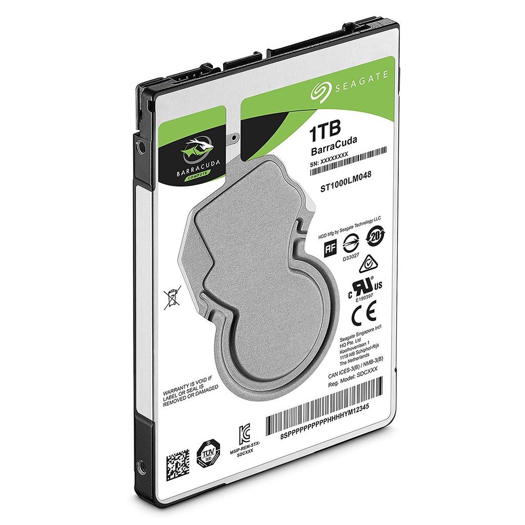 Ổ cứng cắm trong Seagate BarraCuda Hard Drive 1 TB 2,5” ST1000LM048