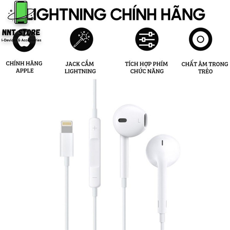 Tai nghe lightning iPhone 7/7plus/8/8plus/X /XSmax Zin Bóc Máy