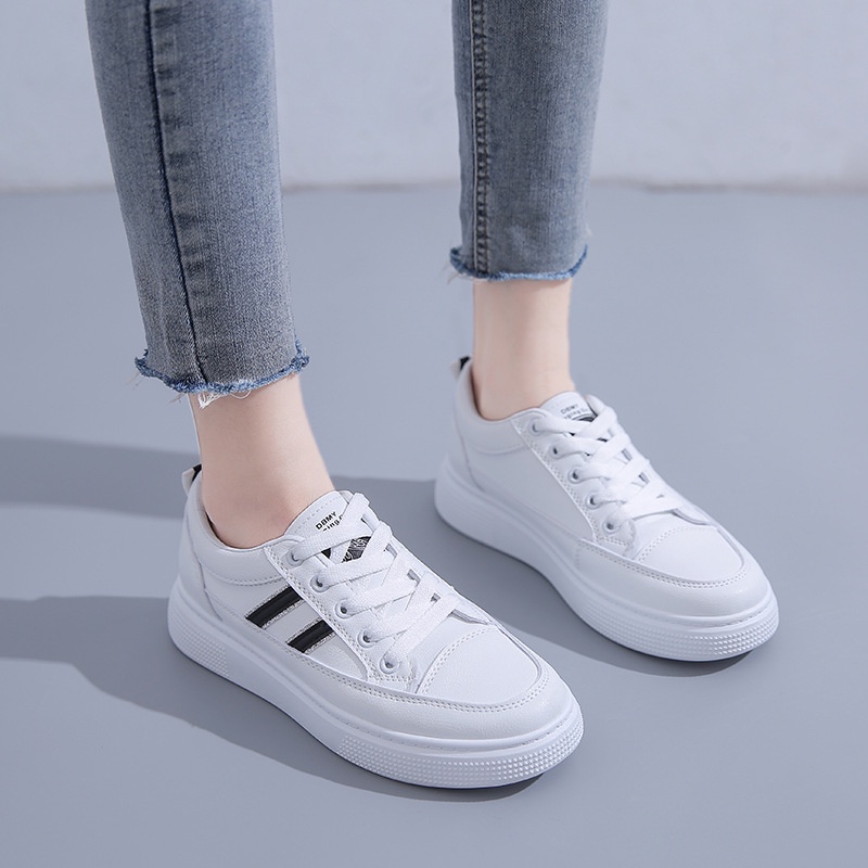 Giày Thể Thao Nữ Đế Bằng Phong Cách Thời Trang Hàn Quốc Đi Học Đi Chơi - GLF02