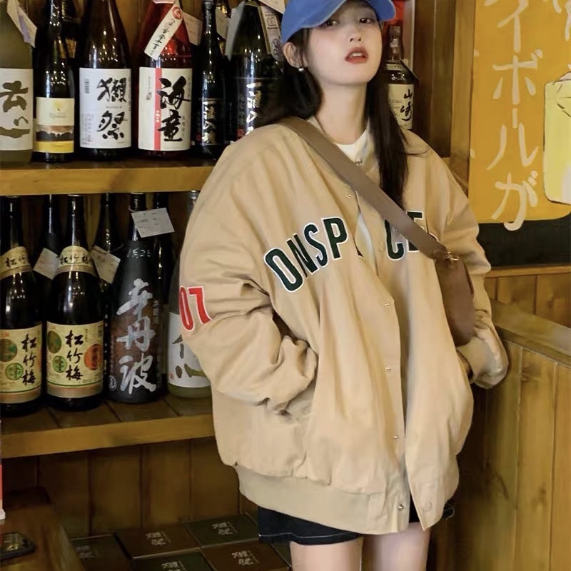 Áo Khoác Bomber Oversize Trần Bông (Kèm Ảnh Cận Chất)