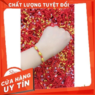 (Hàng Siêu Cấp) Vòng Tay Phong Thủy Chỉ Đỏ Kim Vàng bảo bối của may mắn Thái Lan fu hộp