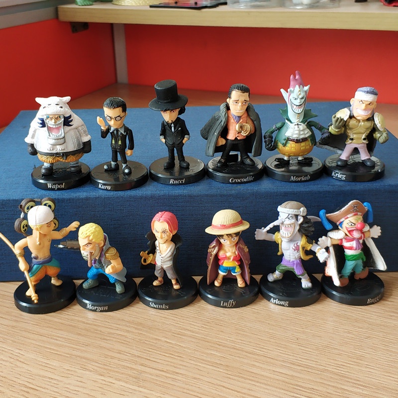 Set 12 Mô Hình Nhân Vật Phim Hoạt Hình One Piece Trang Trí