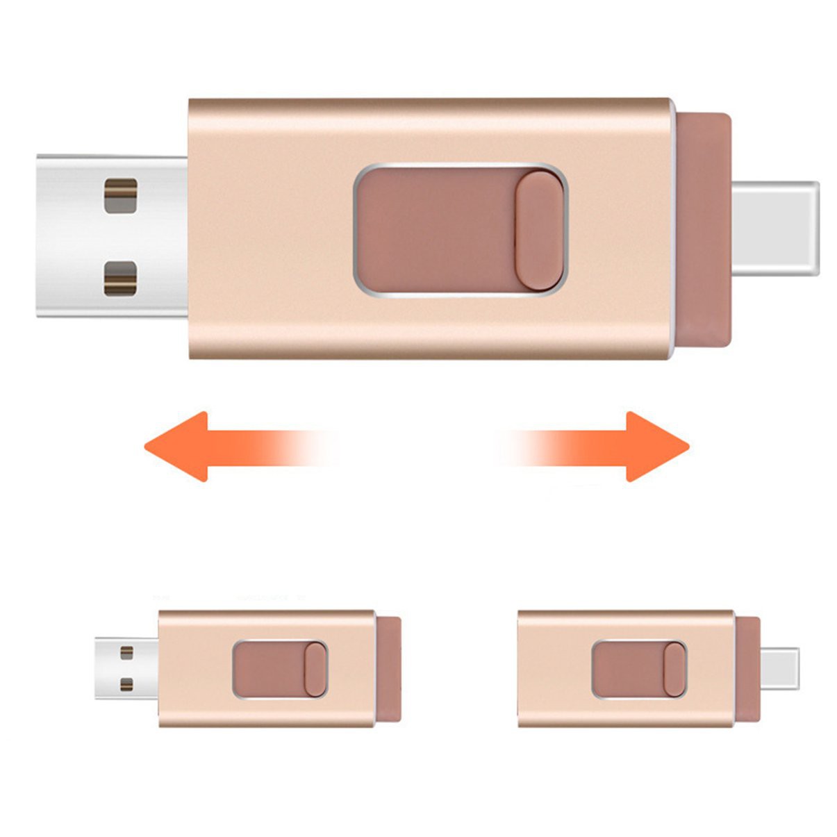 Usb 4 Trong 1 Dung Lượng 128gb 64gb 32gb 16gb 8gb