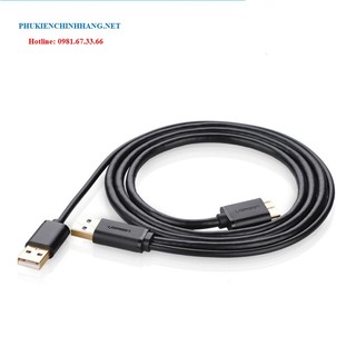 Cáp usb 3.0 sang micro usb 1m hỗ trợ cổng usb nguồn ugreen 10382