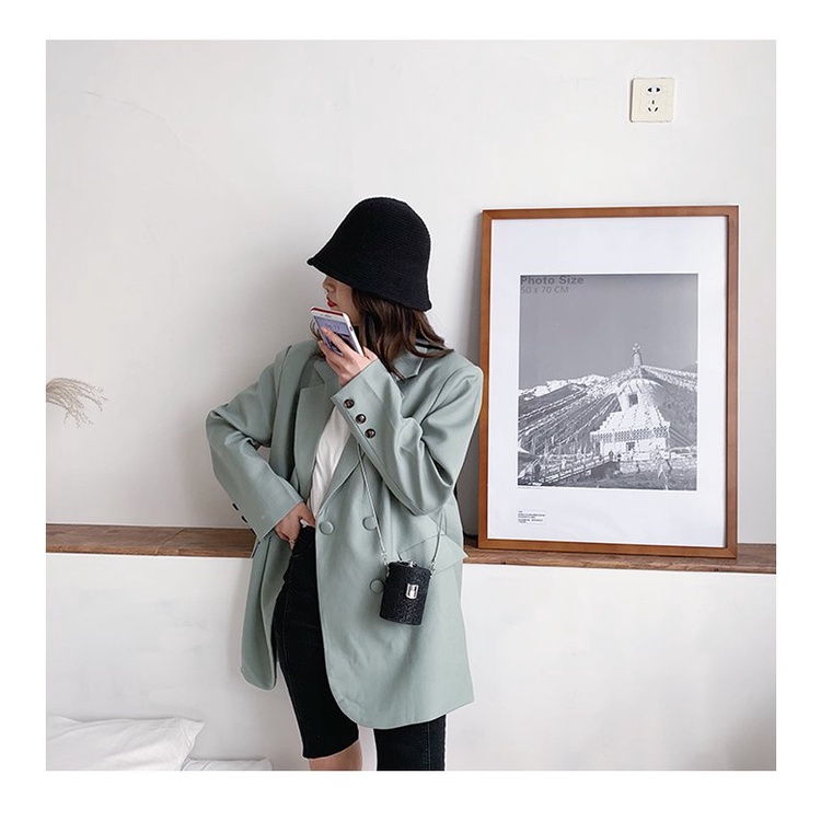 Túi Đeo Chéo Mini Phối Dây Xích Thời Trang Hàn Quốc Cao Cấp Trẻ Trung