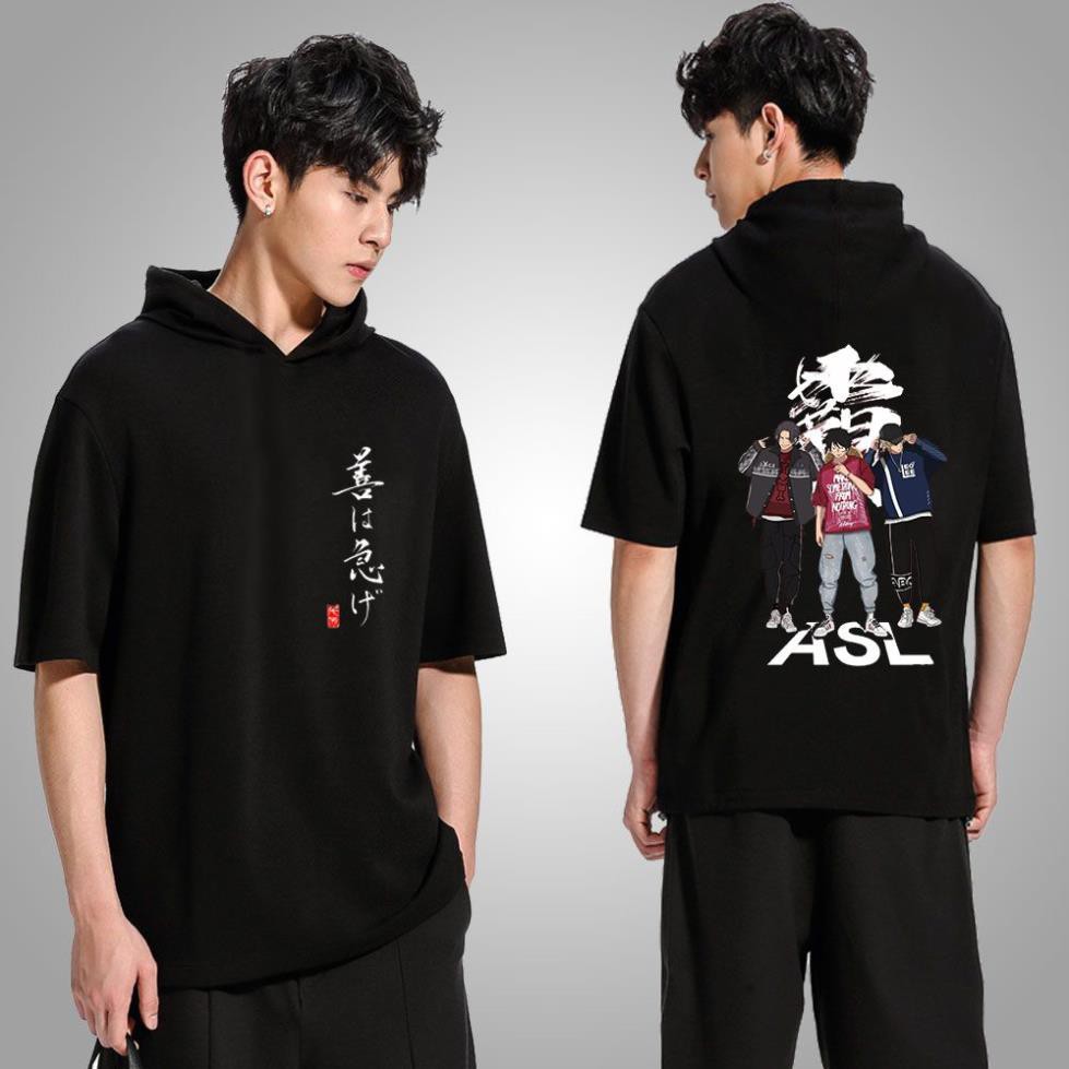 HOT- Top 9 Mẫu Áo thun Hoodie Tay Lửng One Piece Ace - Anime có mũ - hàng độc quyền