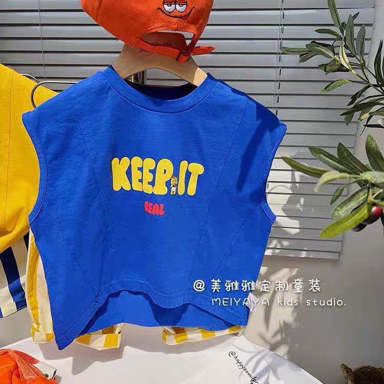 Bộ Quần Áo Keep Sát Nách Mùa Hè Chất Vải Thun Thoáng Mát Cho Bé Trai Và Bé Gái Ken Store