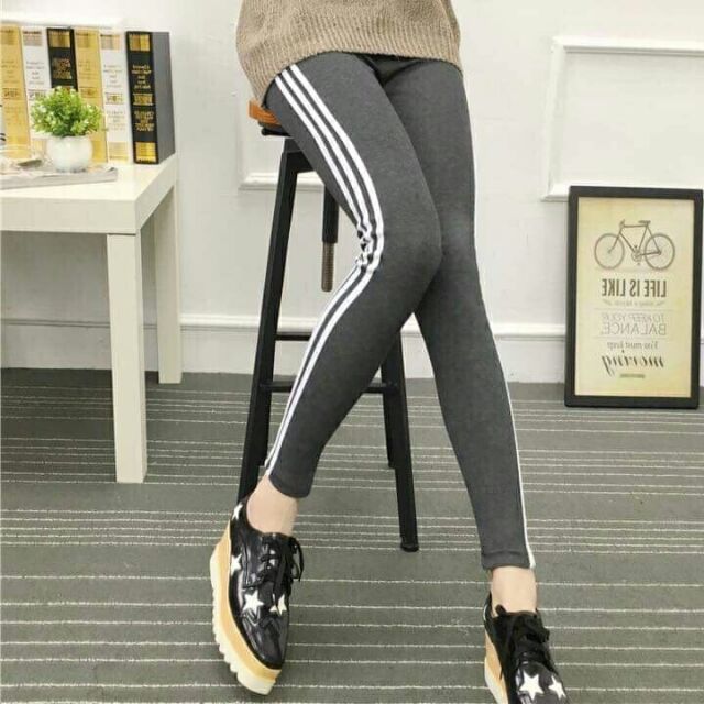 Ảnh thật Quần legging 3 sọc