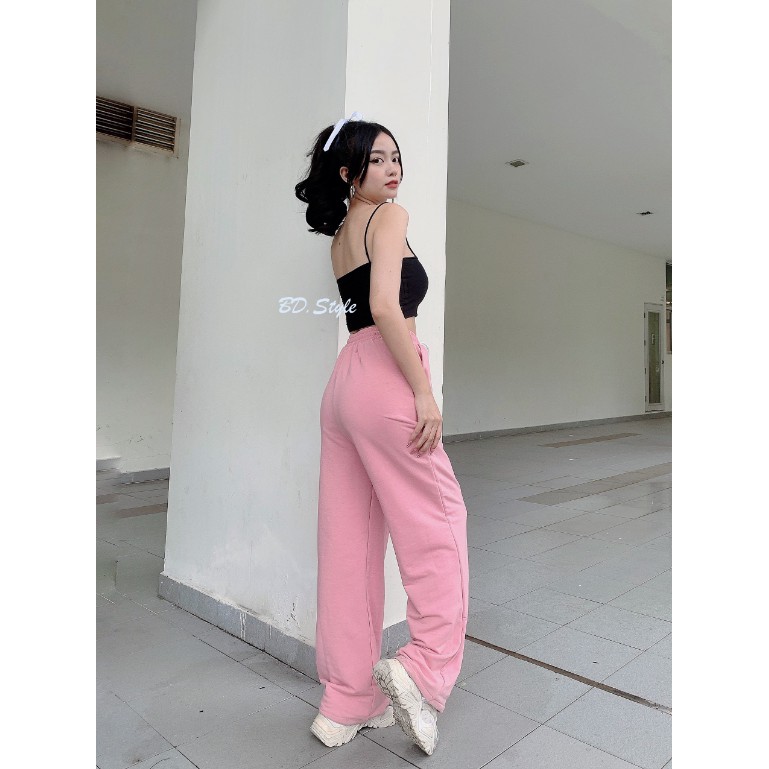 ] Quần Ống Suông Chất Nỉ Basic Form Rộng Culottes Siêu Xinh 💗