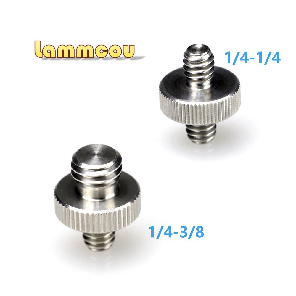 Vít Lammcou Chuyển Đổi Đầu 1/4" Sang Đầu 1/4" Có Ren Hỗ Trợ Cho Giá Đỡ Ba Chân Máy Ảnh