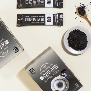 Trà latte mè đen - black sesame latte