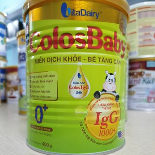 [LẺ GIÁ SỈ] Sữa Non ColosBaBy Gold 1000IgG  0+,1+  400g Date mới nhất 2023